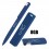 Набор ручка + флеш-карта 8Гб + зарядное устройство 2800 mAh в футляре, покрытие soft touch, темно-синий