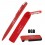 Набор ручка + флеш-карта 8Гб + зарядное устройство 2800 mAh в футляре, покрытие soft touch, красный