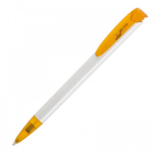 Ручка шариковая JONA T, белый с оранжевым