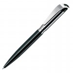 Ручка шариковая I-ROQ, темно-синий/серебро, черный