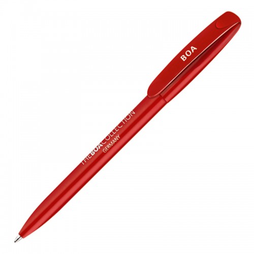 Ручка шариковая BOA, черный, красный