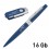 Набор ручка + флеш-карта 16 Гб в футляре, покрытие soft touch, темно-синий