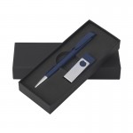 Набор ручка + флеш-карта 16Гб в футляре, темно-синий