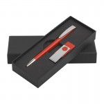 Набор ручка + флеш-карта 8Гб в футляре, красный