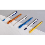 Ручка шариковая JONA, оранжевый, белый/синий