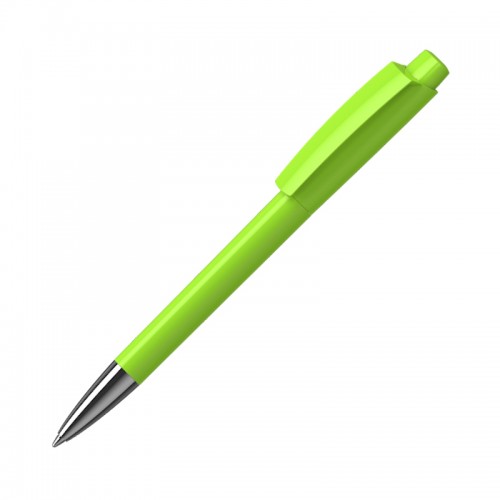 Ручка шариковая ZENO M, белый, зеленое яблоко