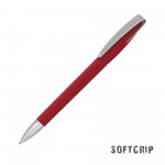 Ручка шариковая COBRA SOFTGRIP MM, черный, красный