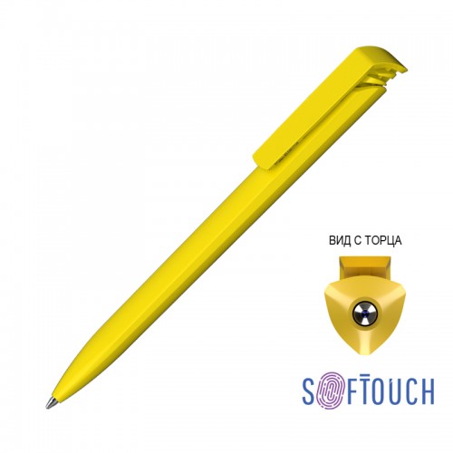 Ручка шариковая TRIAS SOFTTOUCH, желтый