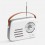 Bluetooth-колонка с радио Retronica, белая