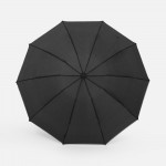Зонт обратного сложения Norsken с фонариком, черный