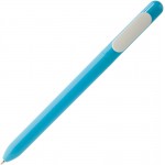 Ручка шариковая Slider, голубая с белым