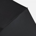 Зонт складной Skymate с УФ-защитой и ручкой-карабином, черный