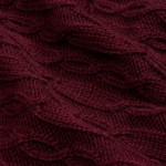 Плед Knitline, темно-красный (бордовый)