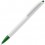 Ручка шариковая Tick, белая с зеленым