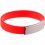 Силиконовый браслет Brisky с металлической шильдой, красный