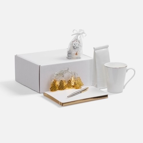 Набор «Планы на счастье», белый с золотистым Набор «Планы на счастье», белый с золотистым