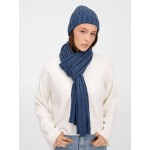 Шарф Metelitsa, синий меланж (джинс)