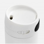 Термостакан X1 с цветной кнопкой, белый с черным