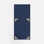 Коробка складная Quadra Fold, темно-синяя