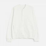 Бомбер унисекс Nuppu, молочно-белый