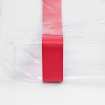 Шопер Clear Fest, ver.2, прозрачный с красными ручками
