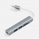 USB-хаб Slotto, серый