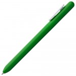Ручка шариковая Slider, зеленая с белым