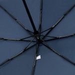 Зонт складной Classic, темно-синий с темной ручкой