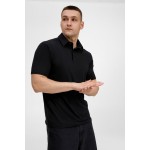 Рубашка поло унисекс Senti, черная