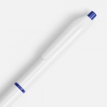 Ручка шариковая Bright Pop, белая с синим