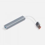 USB-хаб Slotto, серый