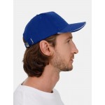 Бейсболка Classic 2.0, ярко-синяя с белым кантом