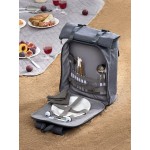 Набор для пикника Picnivo на 4 персоны, темно-серый меланж