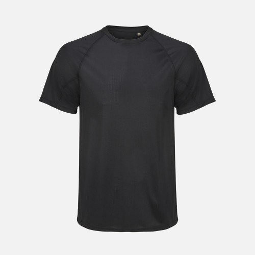 Футболка спортивная унисекс Vortex, черная