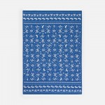 Плед Holidale, синий с молочным