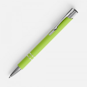 Ручка шариковая Keskus Soft Touch, зеленое яблоко
