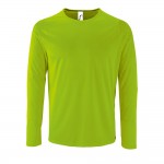 Футболка с длинным рукавом SPORTY LSL MEN, неоново-зеленая