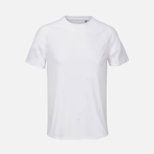 Футболка спортивная унисекс Vortex, белая