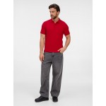 Рубашка поло унисекс Tervise, красная Рубашка поло унисекс Tervise, красная