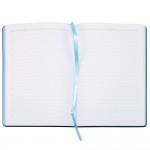 Ежедневник Bookmark, недатированный, черный с голубым
