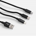 Кабель Triple Charge в футляре ver.2, черный