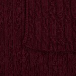 Плед Knitline, темно-красный (бордовый)