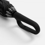 Зонт обратного сложения с ручкой-карабином Foldberry, черный