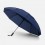 Зонт обратного сложения twoGether с двойным куполом, темно-синий