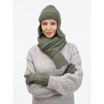 Шарф Catch Match, зеленый (полынь)