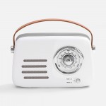 Bluetooth-колонка с радио Retronica, белая