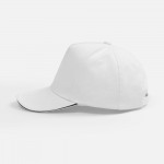 Бейсболка Classic 2.0, белая с темно-синим кантом