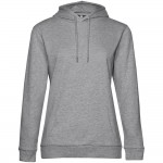 Толстовка с капюшоном женская Hoodie, серый меланж