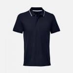 Рубашка поло унисекс Palermo, темно-синяя с белым
