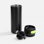 Термостакан X1 с цветной кнопкой, черный с желтым